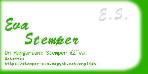 eva stemper business card